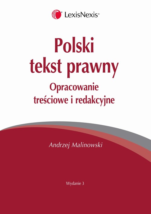 EBOOK Polski tekst prawny Opracowanie treściowe i redakcyjne