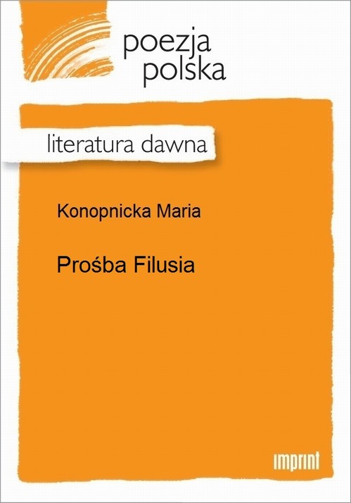 EBOOK Prośba Filusia