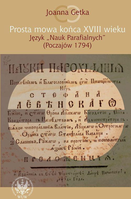 EBOOK Prosta mowa końca XVIII wieku. Język 