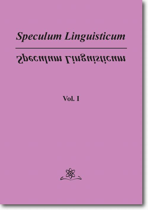 EBOOK Speculum Linguisticum   Vol. 1