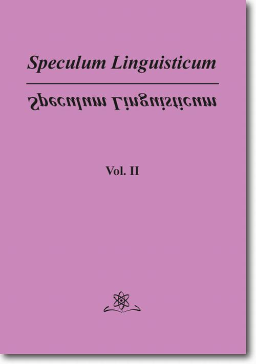 EBOOK Speculum Linguisticum Vol. 2