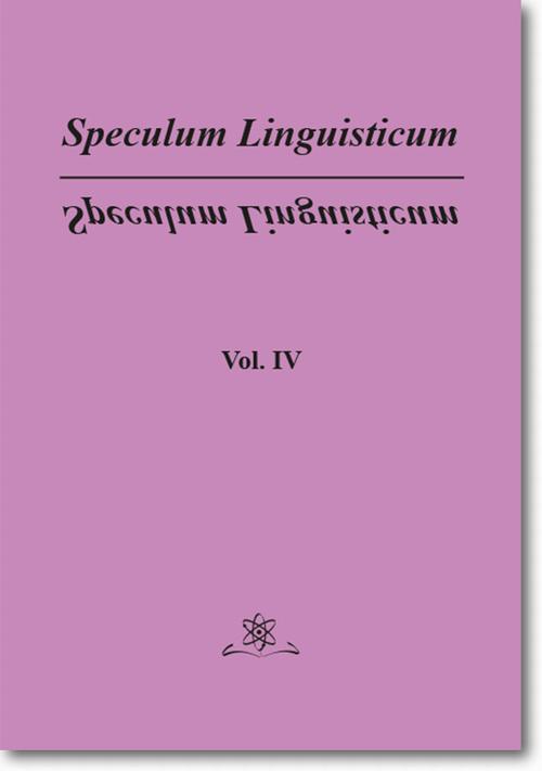 EBOOK Speculum Linguisticum Vol. 4