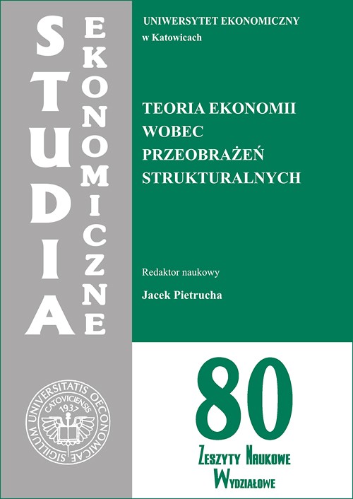 EBOOK Teoria ekonomii wobec przeobrażeń strukturalnych. SE 80