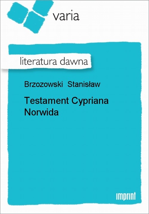 EBOOK Testament Cypriana Norwida