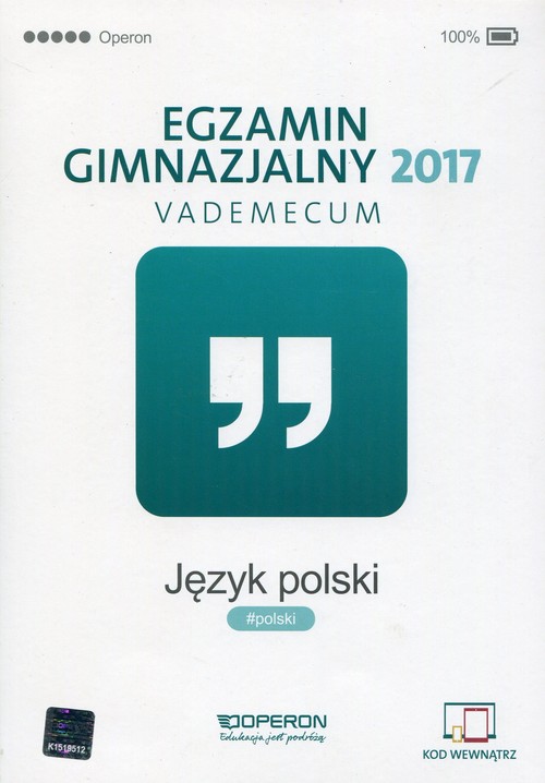 Egzamin gimnazjalny 2017 Język polski Vademecum
