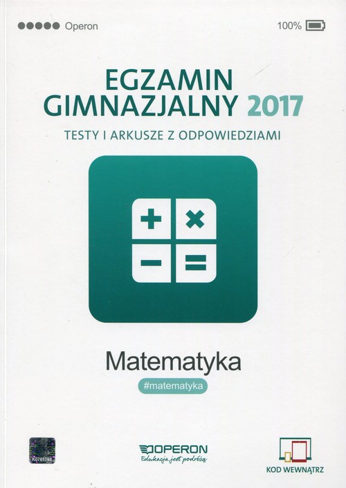 Egzamin gimnazjalny 2017 Matematyka Testy i arkusze z odpowiedziami