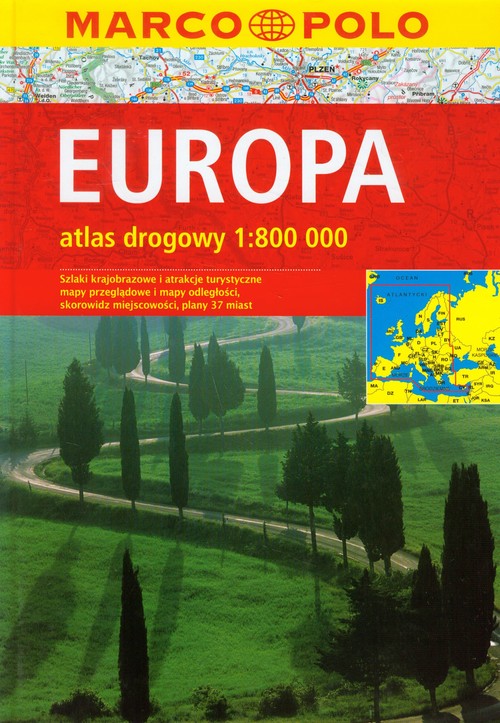 Europa atlas drogowy 1:800 000
