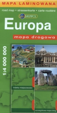 Europa mapa drogowa 1:4 000 000