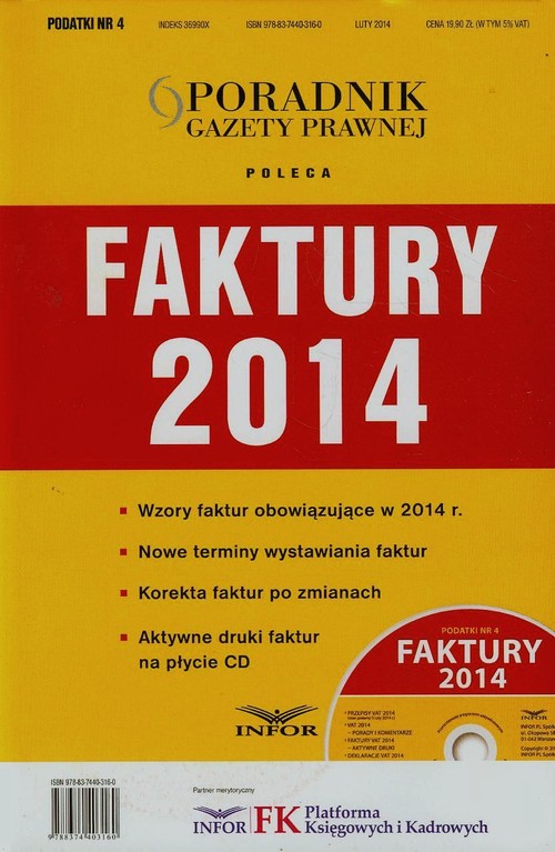 Faktury 2014 + CD
