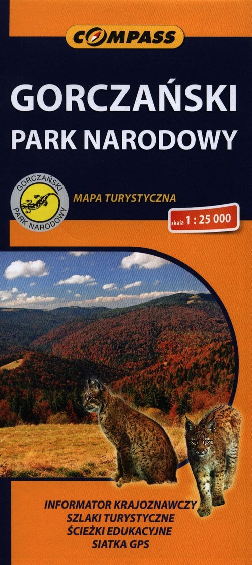 Gorczański Park Narodowy mapa turystyczna 1:25 000