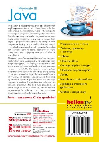 Java. Ćwiczenia praktyczne. Wydanie III. eBook