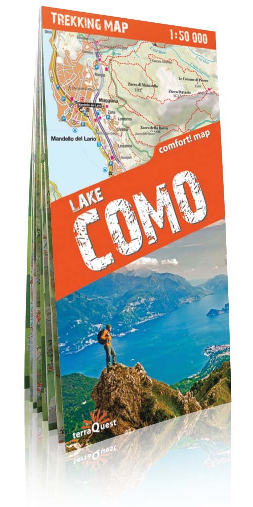 Jezioro Como mapa trekkingowa