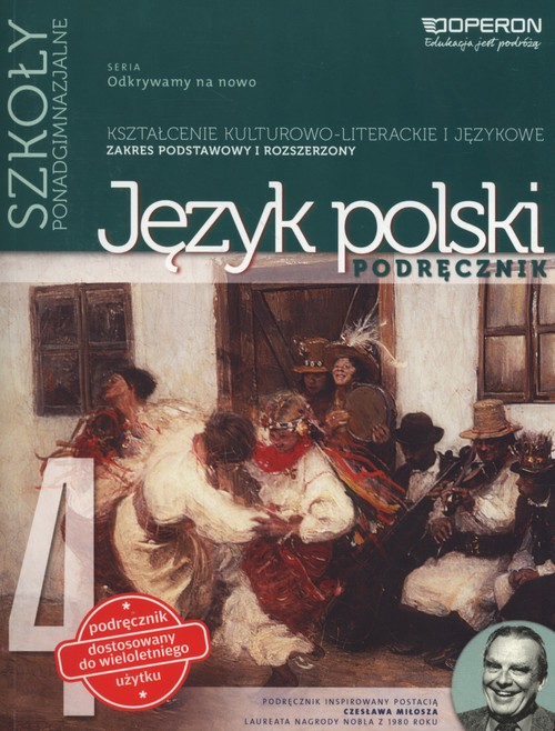 Język polski 4 Podręcznik Zakres podstawowy i rozszerzony