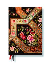 Kalendarz 18 miesięcy Midi Filigree Floral Ebony
