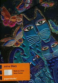 Kalendarz 2014 Blue Cats & Butterflies Midi