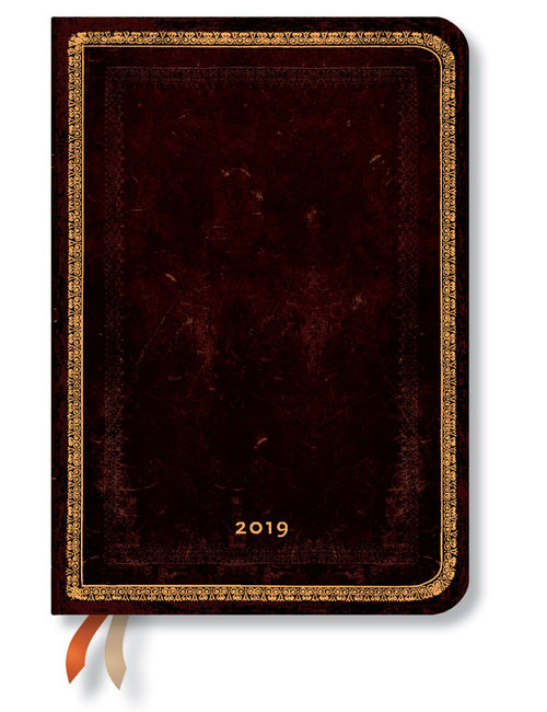 Kalendarz książkowy Black Moroccan Midi 2019 Horizontal