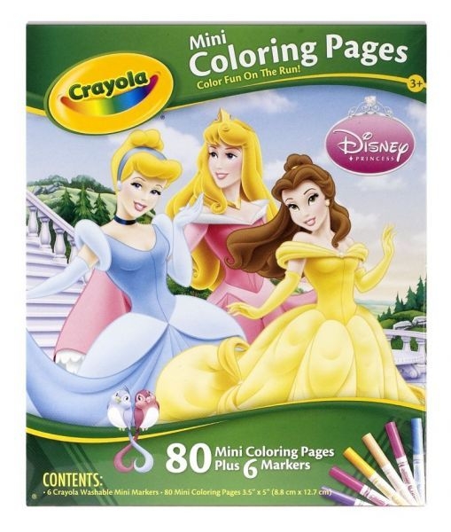 Kolorowanka mini pages Princess