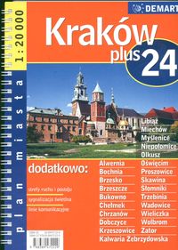 Kraków plus 24 1:20 000 plan miasta