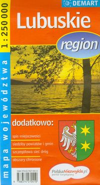 Lubuskie region mapa województwa 1:250 000