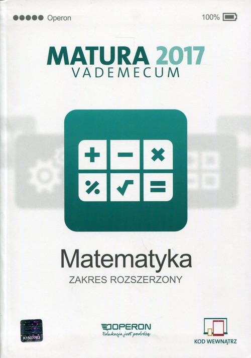 Matematyka Matura 2017 Vademecum Zakres rozszerzony