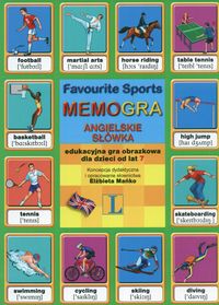 Memo gra Angielskie słówka Sport Favourite Sports