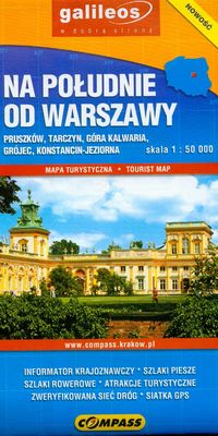 Na południe od Warszawy Mapa turystyczna 1:50 000
