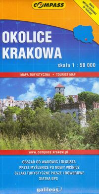 Okolice Krakowa Mapa turystyczna 1:50 000