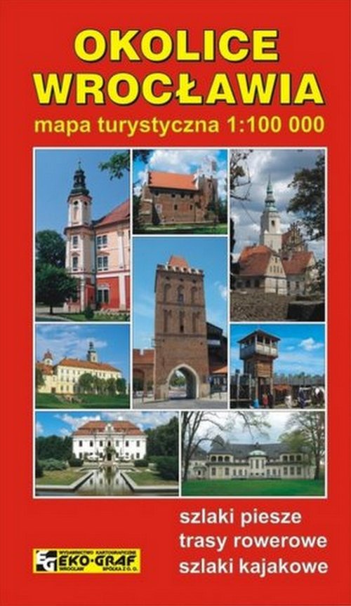 Okolice Wrocławia mapa turystyczna 1:100 000