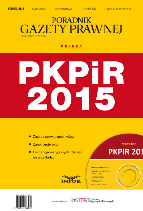 Podatki. Nr 2. PKPiR 2015 (+CD)