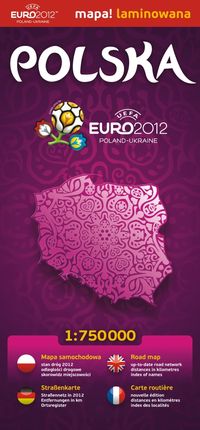 Polska 1:750 000 Euro 2012 mapa samochodowa laminowana