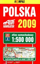 POLSKA 2009 ATLAS SAMOCHODOWY 1:500 000