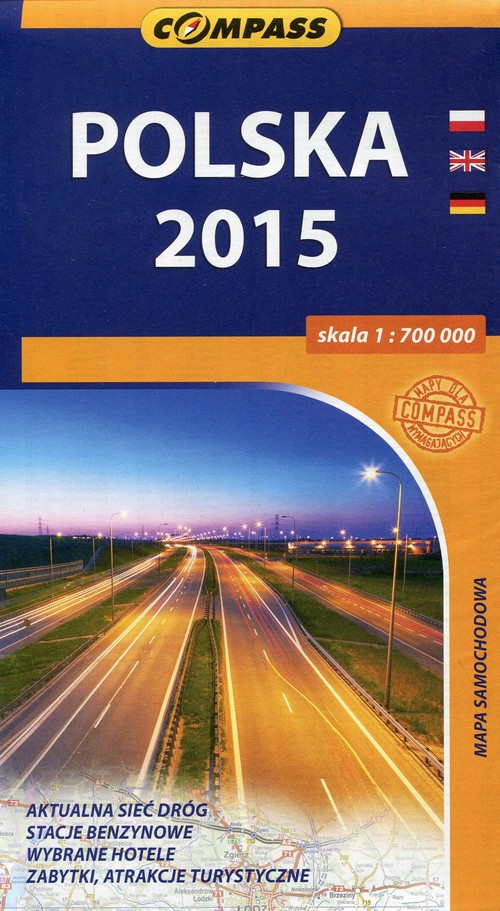 Polska 2015 mapa samochodowa 1:700 000