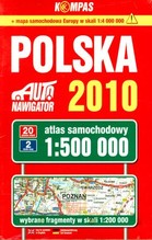 POLSKA ATLAS SAMOCHODOWY 2010 SKALA 1:500 000
