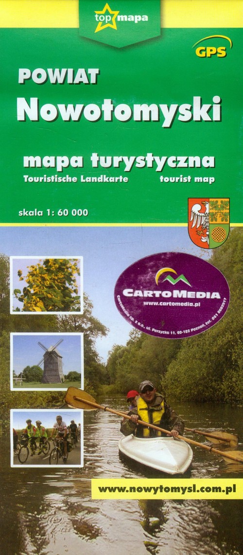 Powiat Nowotomyski mapa turystyczna 1:60 000