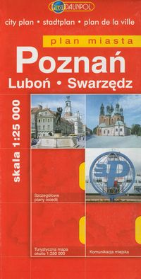 Poznan Swarzędz Luboń Plan miasta 1: 24 000