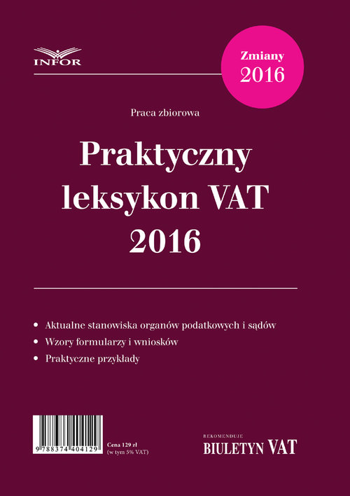 Praktyczny Leksykon VAT 2016