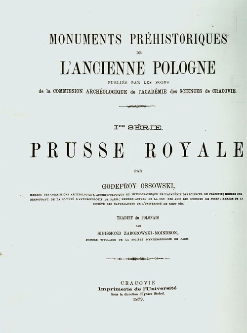 Prusse Royale reprint Zabytki przedhistoryczne