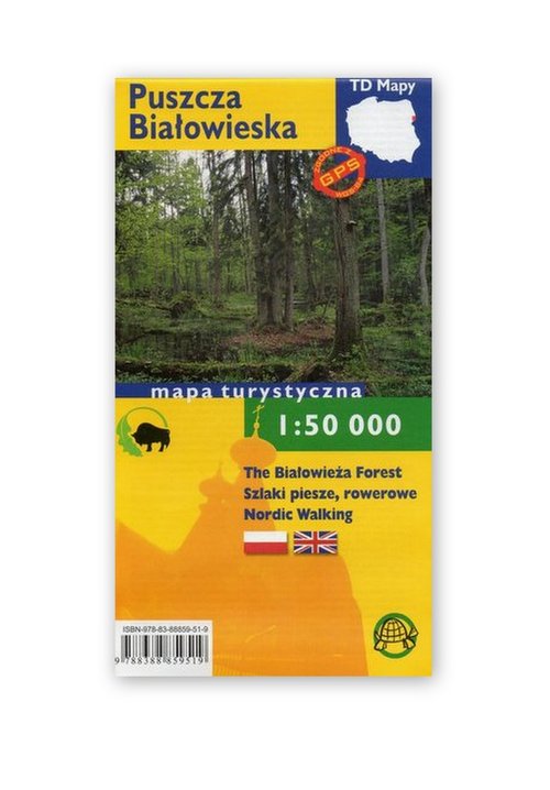 Puszcza Białowieska Mapa turystyczna, 1:50 000