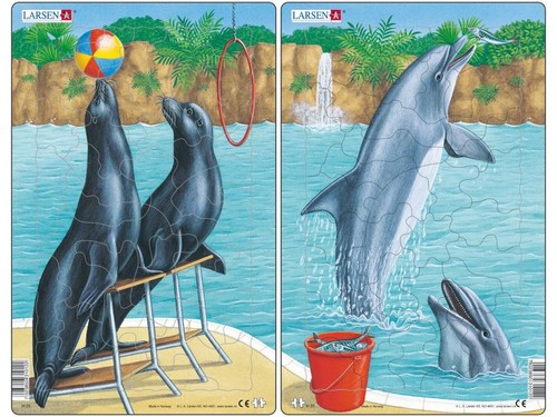 Puzzle Lwy morskie i delfiny 35