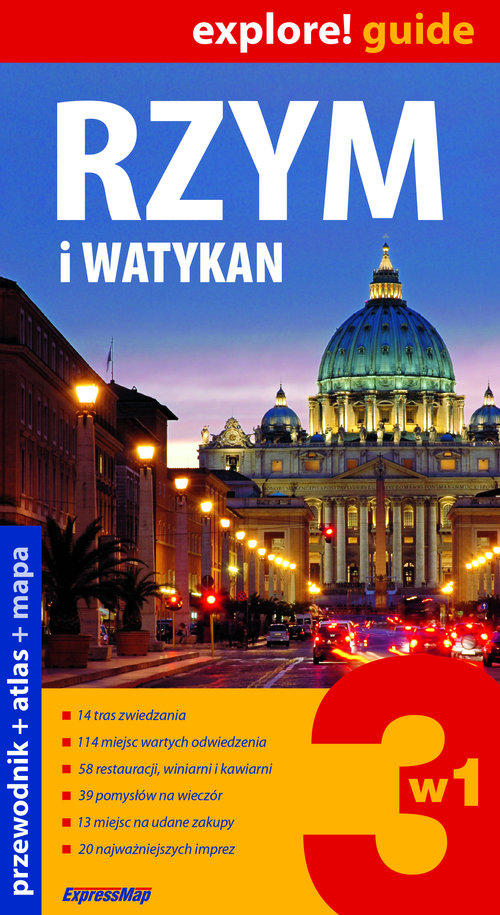 Rzym i Watykan 3w1 przewodnik + atlas + mapa