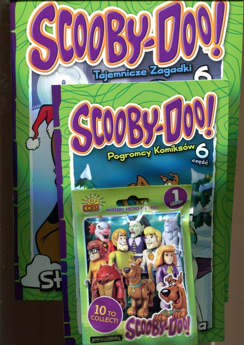 Scooby Doo Tajemnicze zagadki część 6 Zestaw dwóch książek i zabawka