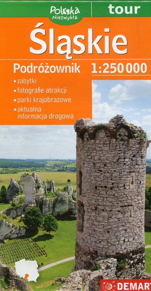 Polska Niezwykła. Podróżownik. Śląskie - mapa samochodowa (skala 1:250 000)