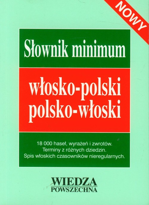 Słownik minimum włosko-polski polsko-włoski nowy