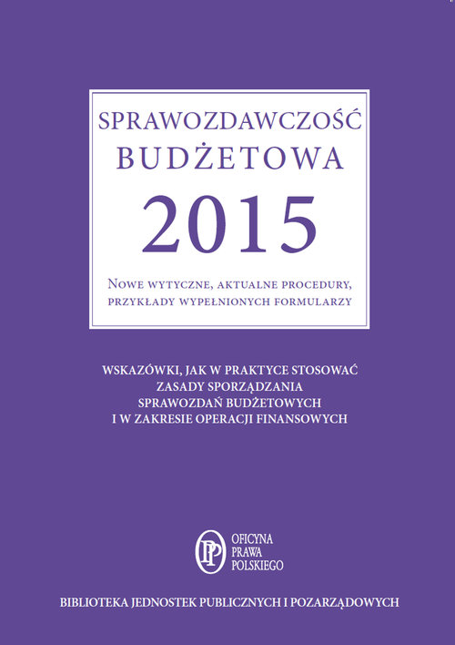 Sprawozdawczość budżetowa 2015