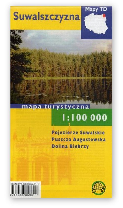 Suwalszczyzna Mapa turystyczna, 1:100 000