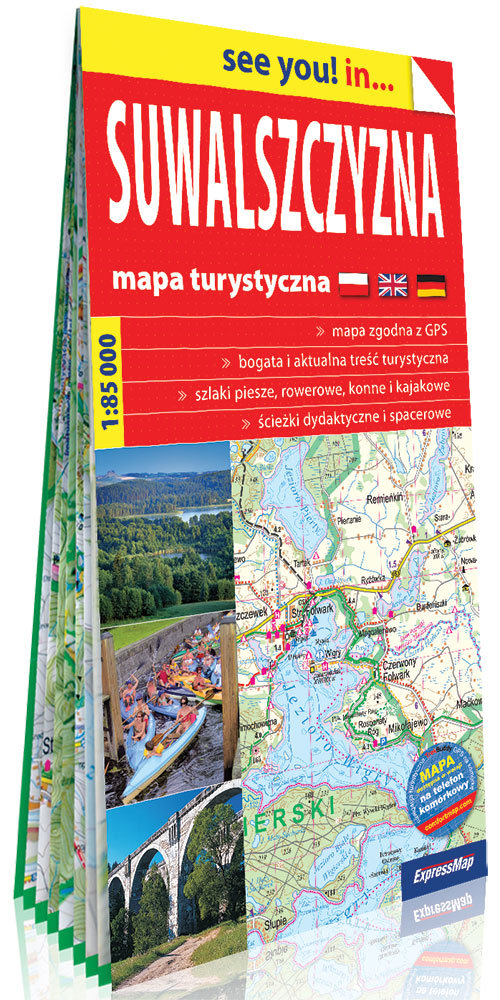Suwalszczyzna papierowa mapa turystyczna 1:85 000