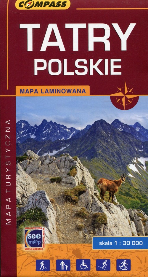 Tatry Polskie mapa turystyczna 1:30 000