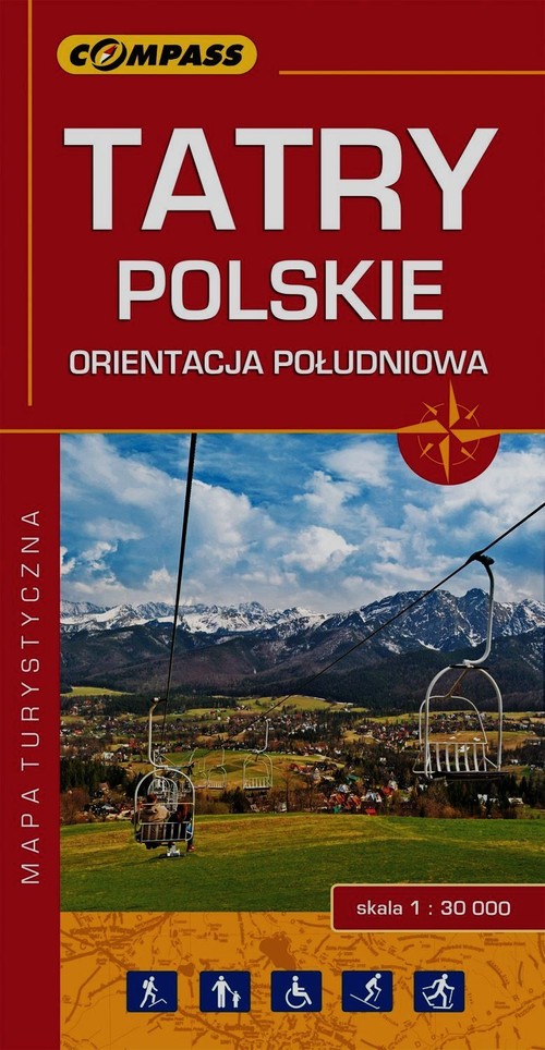 Tatry Polskie orientacja południowa mapa turystyczna