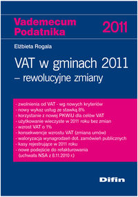 VAT w gminach 2011 rewolucyjne zmiany