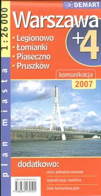 Warszawa plus 4 1:26 000 plan miasta